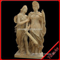Antique Greek Stone Warriors Statue